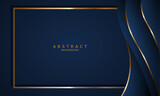 dark blue luxury premium background and gold line.