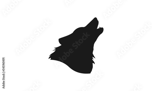 abstract wolf logo design vector
