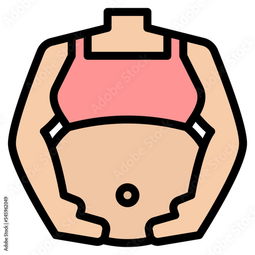 body pain belly pregnancy icon