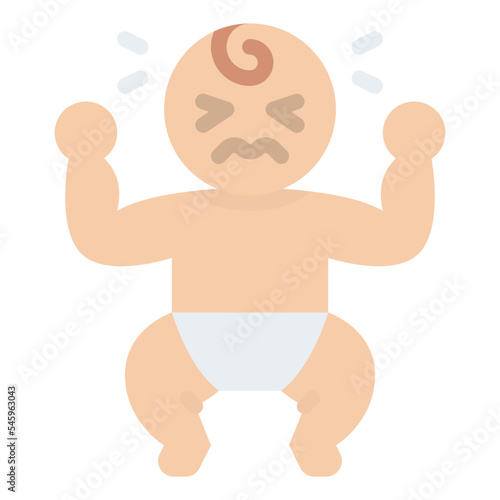 newborn cry baby hungry icon