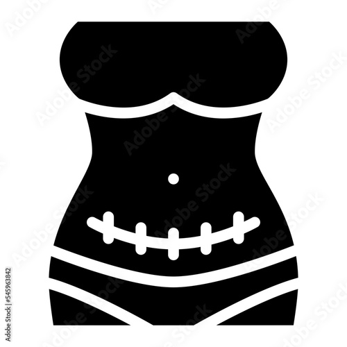 body surgery belly pregnancy icon