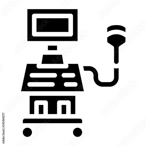 sonography ultrasound scanning machine icon