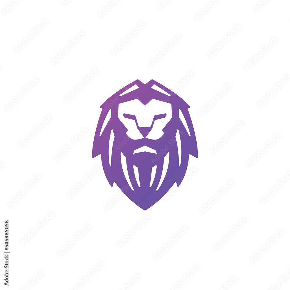 cool lion head logo vector minimalis for bussines or sport cool lion head logo vector minimalis for bussines or sport
