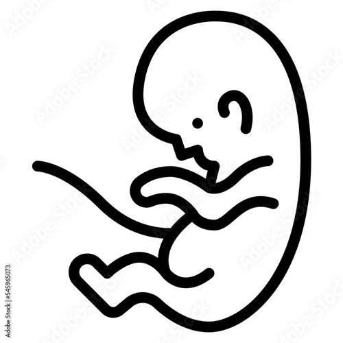 fetus baby unborn fertilization icon