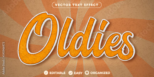Oldies Text Effect,Fully Editable Font Text Effect