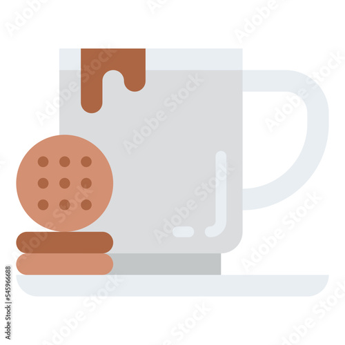 biscuit coffee breakfast coffee shop icon