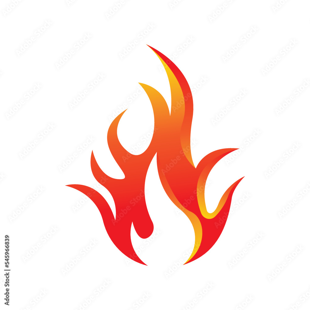 Fire logo design illustration and fire symbol Fire logo design illustration and fire symbol