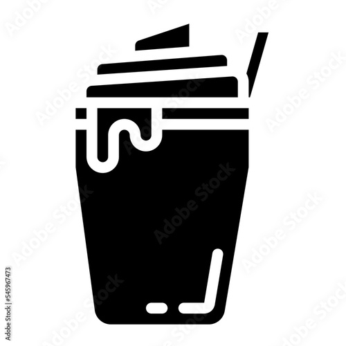 frappe whipping cream cold coffee icon
