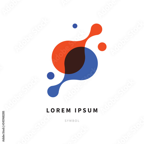 Science logo, chemistry, biology sign