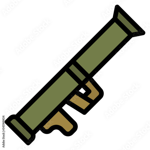 Принти на полотні bazooka weapon army military icon