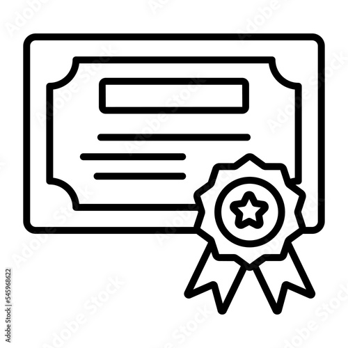 Certificate, diploma, certification Modern concepts flat design, Premium quality vector illustration concept. Vector symbol.