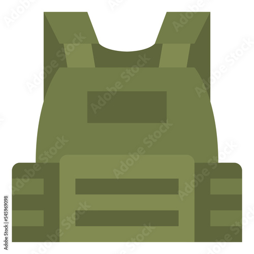 armor bulletproof vest army military icon