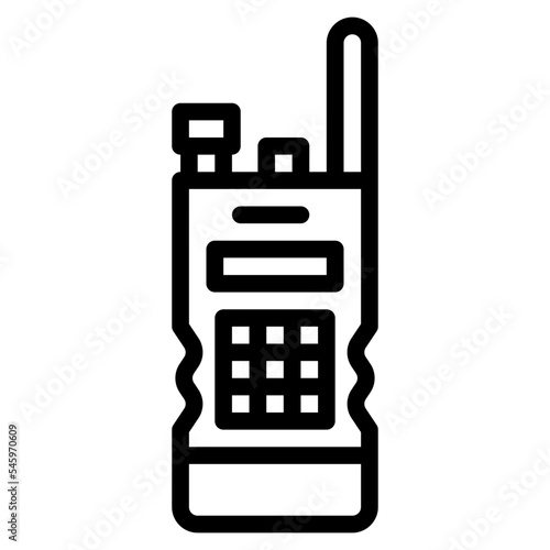 talkie walkie patrol army military icon