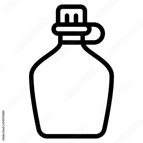 water bottle army military camping icon