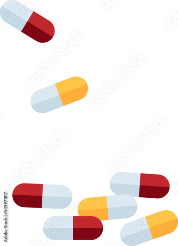 Pills flat icon Treatment healthcare at hospital
