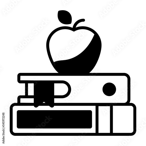 Books, library, education Modern concepts flat design, Premium quality vector illustration concept. Vector symbol.