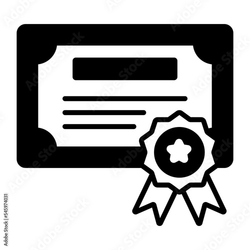 Certificate, diploma, certification Modern concepts flat design, Premium quality vector illustration concept. Vector symbol.