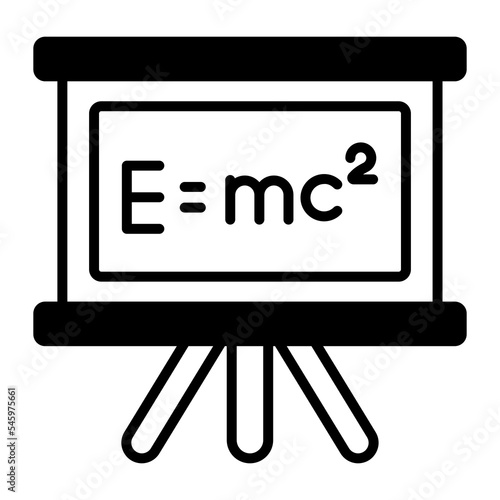 Physics, emc-2, education Modern concepts flat design, Premium quality vector illustration concept. Vector symbol.