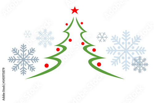 Merry christmas background illustration for use as a template for flyer or for use in web design.