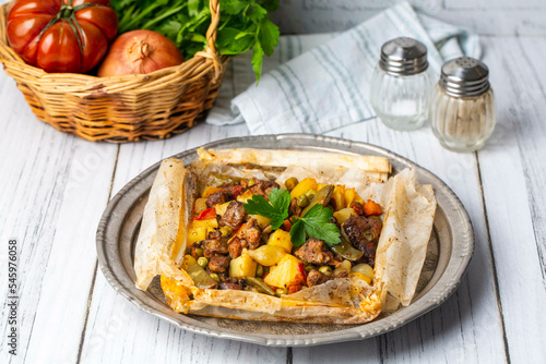 Traditional Turkish food; M...