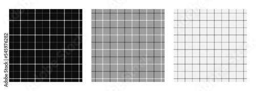 Set of tattersall plaid seamless surface pattern