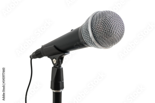 Microphone isolated on transparent background.