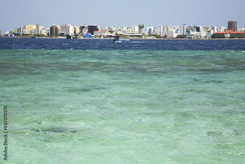 View of Male. Republic of the Maldives