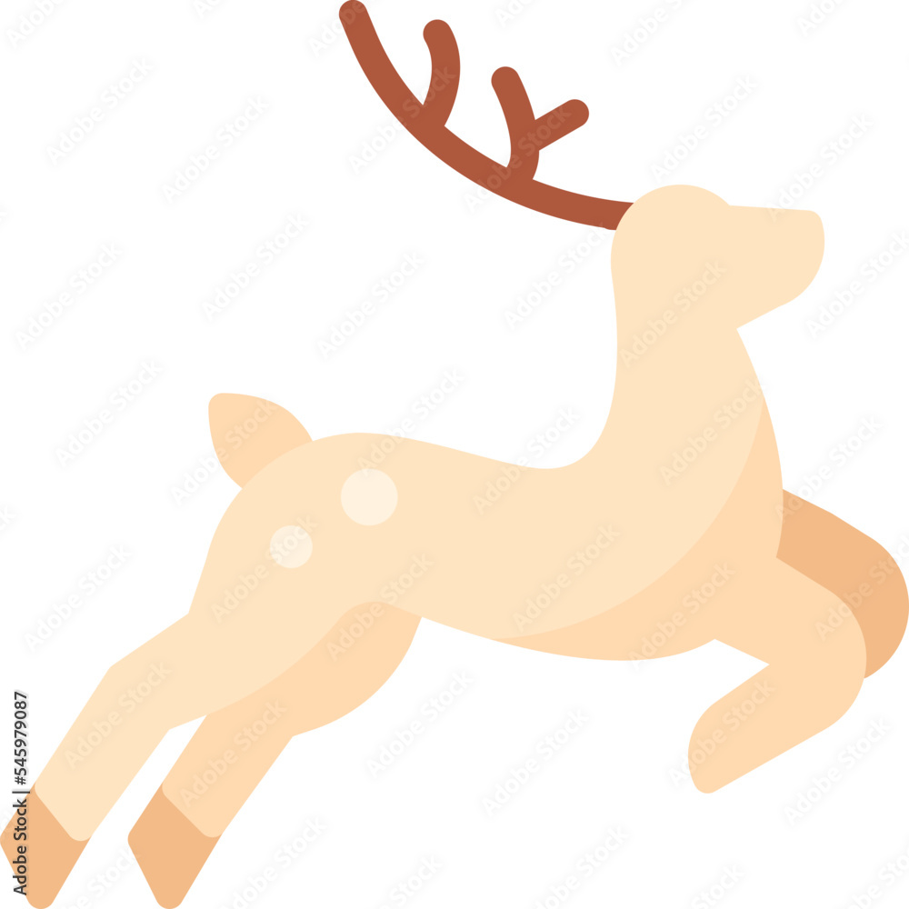 Reindeer flat icon Reindeer flat icon