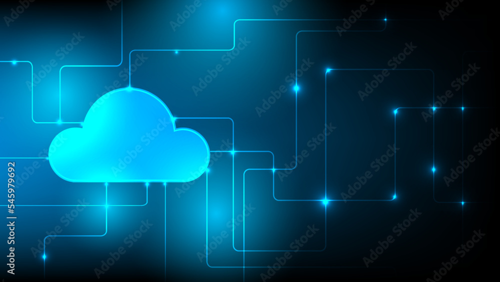 Abstract technology background. Cloud technology concept background, Cloud Computing Concept. Cyber security concept. Cloud technology on digital circuit board vector illustration. Abstract technology background. Cloud technology concept background, Cloud Computing Concept. Cyber security concept. Cloud technology on digital circuit board vector illustration.