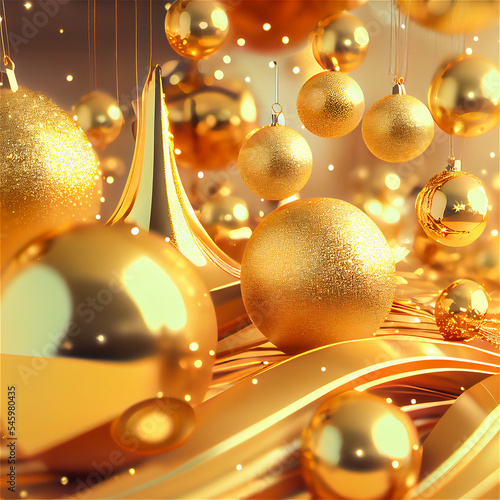 Golden baubles
