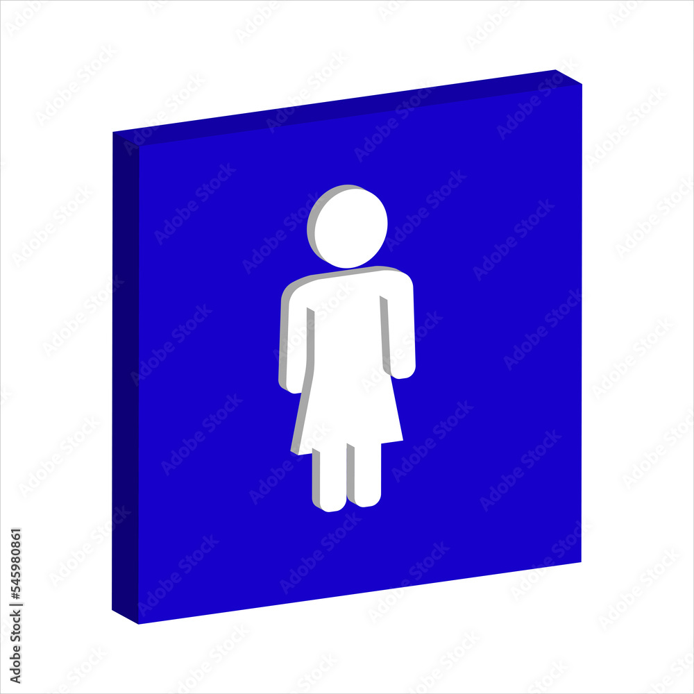signboard of a female character signboard of a female character