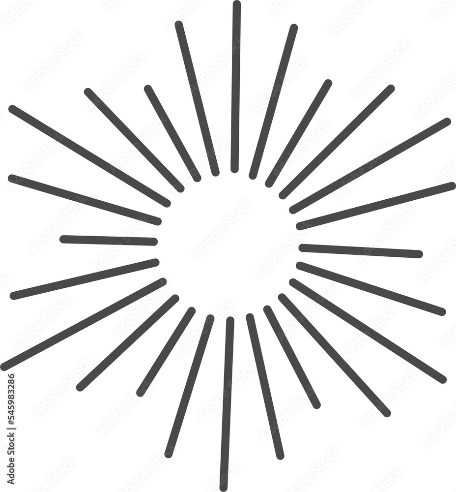 Obraz premium Sunburst radial rays. Star light explosion. 