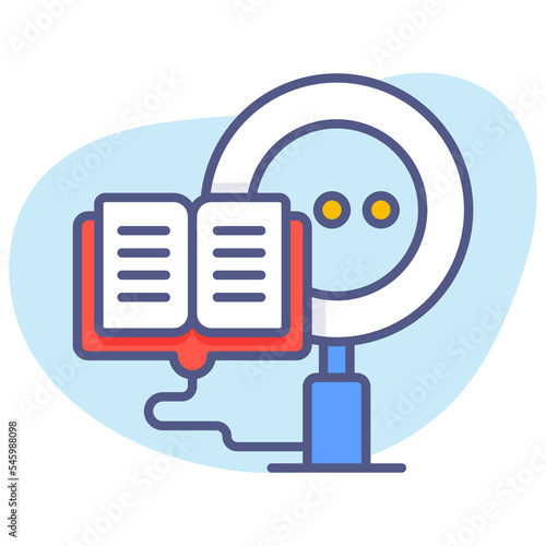 Studying, searching, Modern concepts flat design, Premium quality vector illustration concept. Vector symbol.