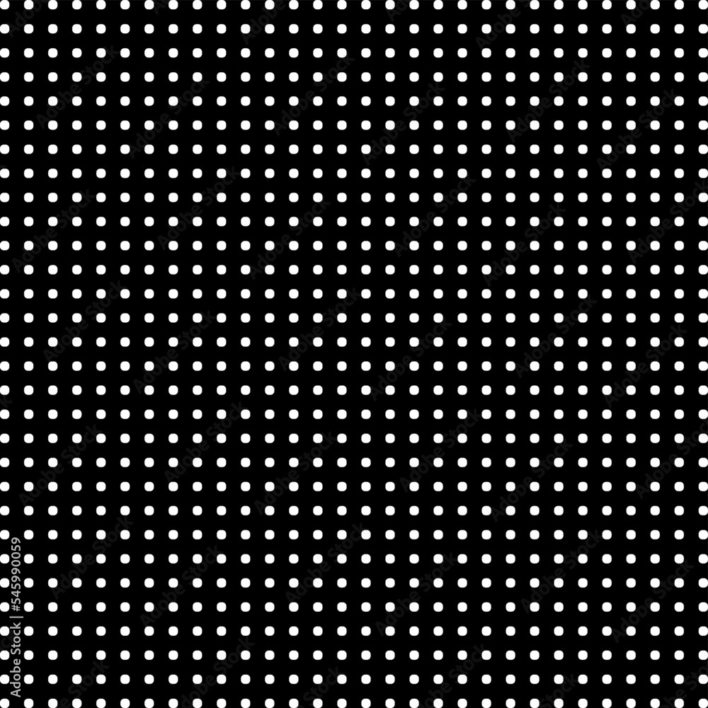 Ordered dot structure, seamless pattern, white on black, vector Ordered dot structure, seamless pattern, white on black, vector