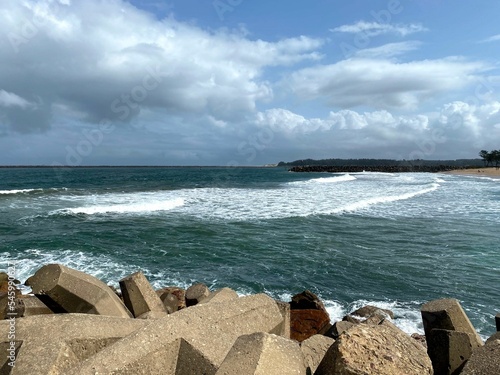 Rocky coast of the Richardsbay, South Africa photo