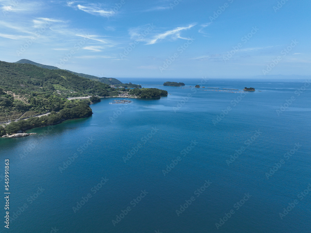 Fototapeta premium 愛媛県西予市 三瓶湾の風景