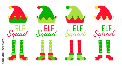 Set of Christmas Elf Squad
