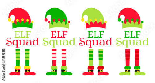 Set of Christmas Elf Squad