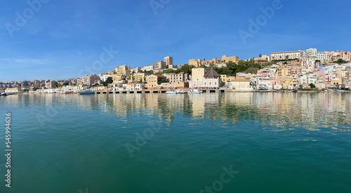 Fototapeta Naklejka Na Ścianę i Meble -  Panoramic view of the port of Sciacca located in Sicily, Italy.