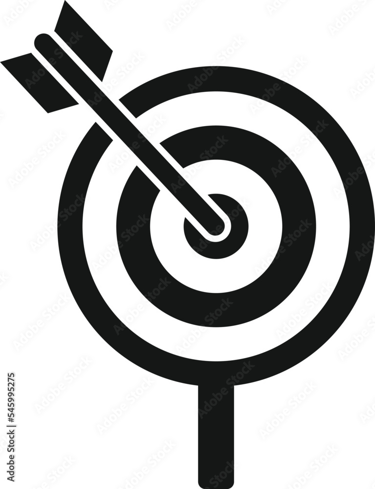 Review target icon simple vector. Customer star. User quality Review target icon simple vector. Customer star. User quality