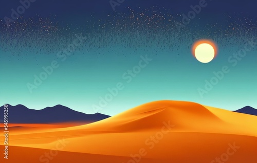 silhouette of landscape illustration