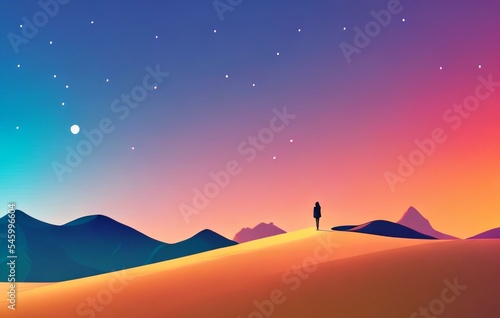 landscape silhouette illustration