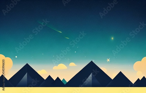 landscape silhouette illustration