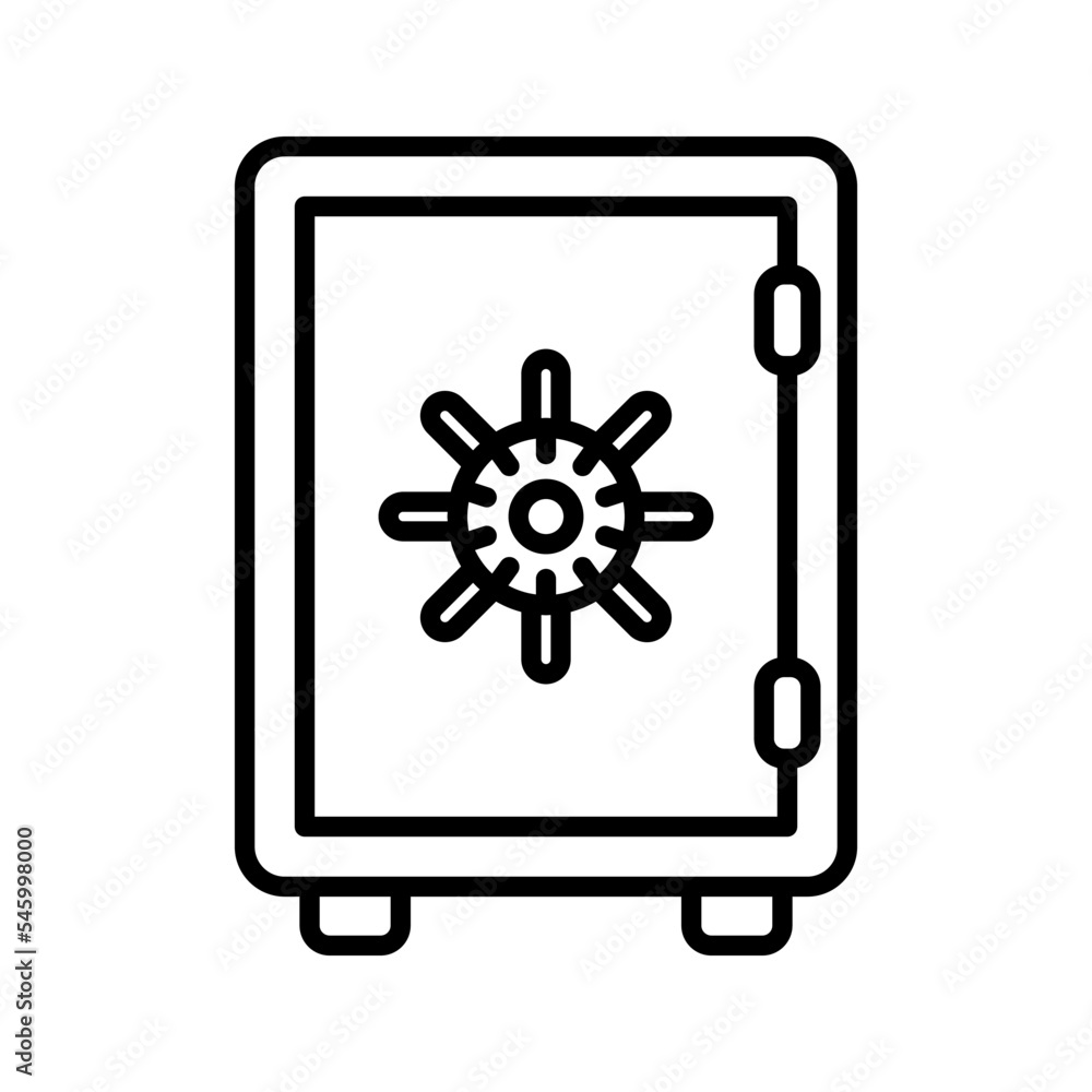 Strongbox icon. sign for mobile concept and web design. vector illustration