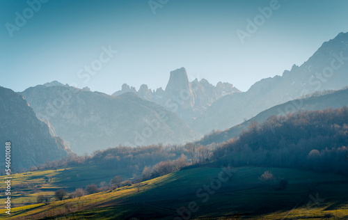 Majestic scenery of Asturias mountains