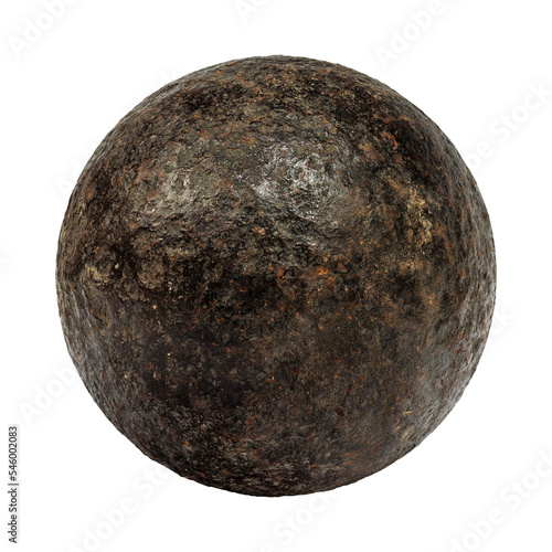 Genuine 18th century cannonball © Martin Bergsma