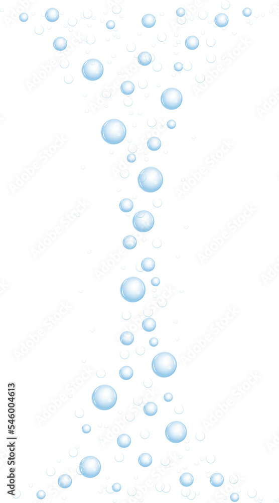 Underwater bubbles of fizzing soda. Streams of air. Dissolving tablets. Realistic oxygen pop in effervescent drink. Blue sparkles Underwater bubbles of fizzing soda. Streams of air. Dissolving tablets. Realistic oxygen pop in effervescent drink. Blue sparkles