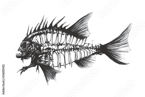 Fish skeleton. Fantastic Se...