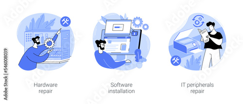 System administration isolated cartoon vector illustrations se