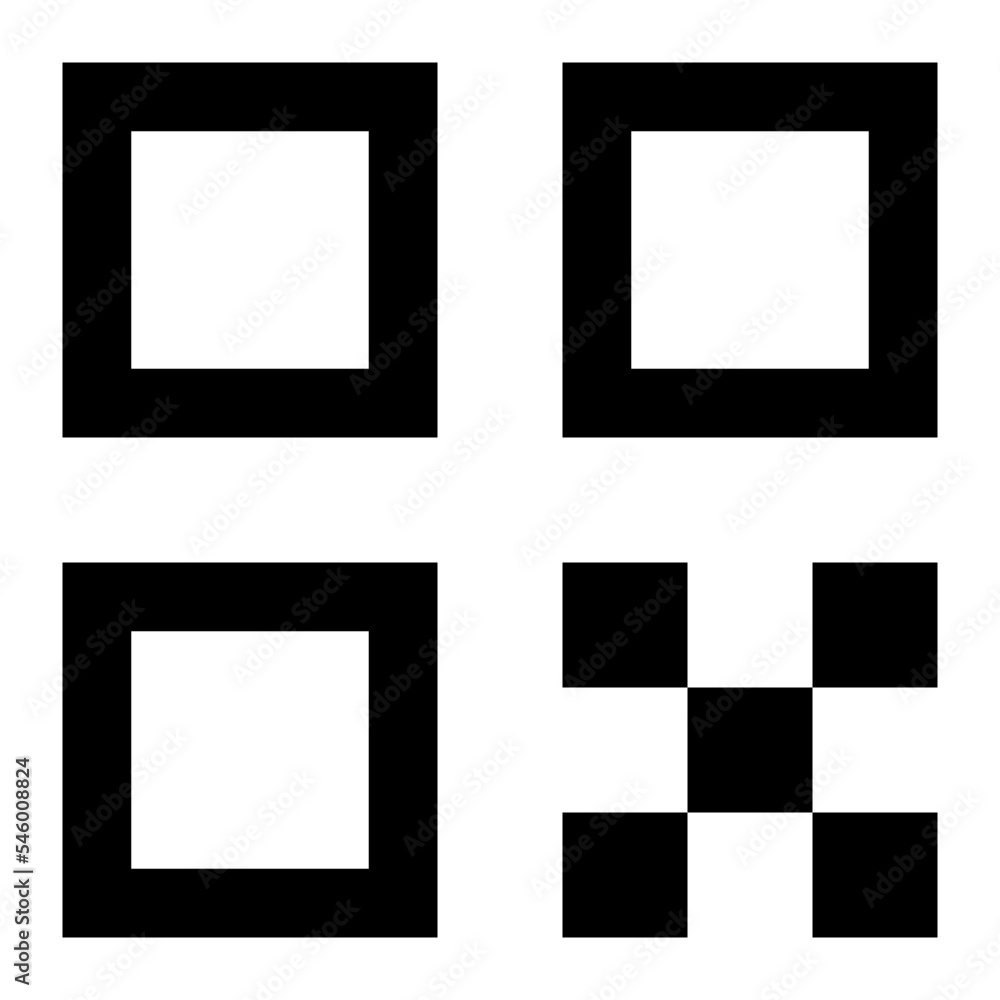 QR code black icon QR code black icon